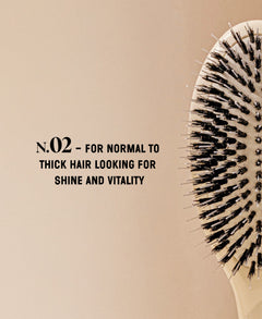 N.02 La Brosse Démêlante & Soin l'Indispensable Blanc Crème