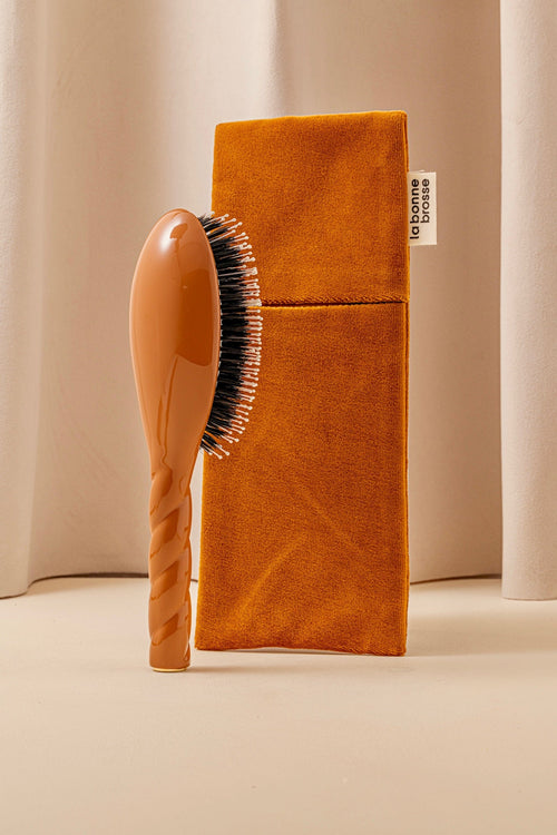 La Pochette "Grande Brosse" Terracotta